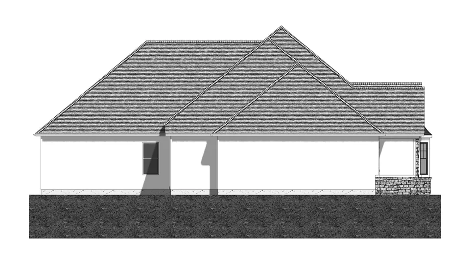 The Sunnybrook house plan, exterior view 4